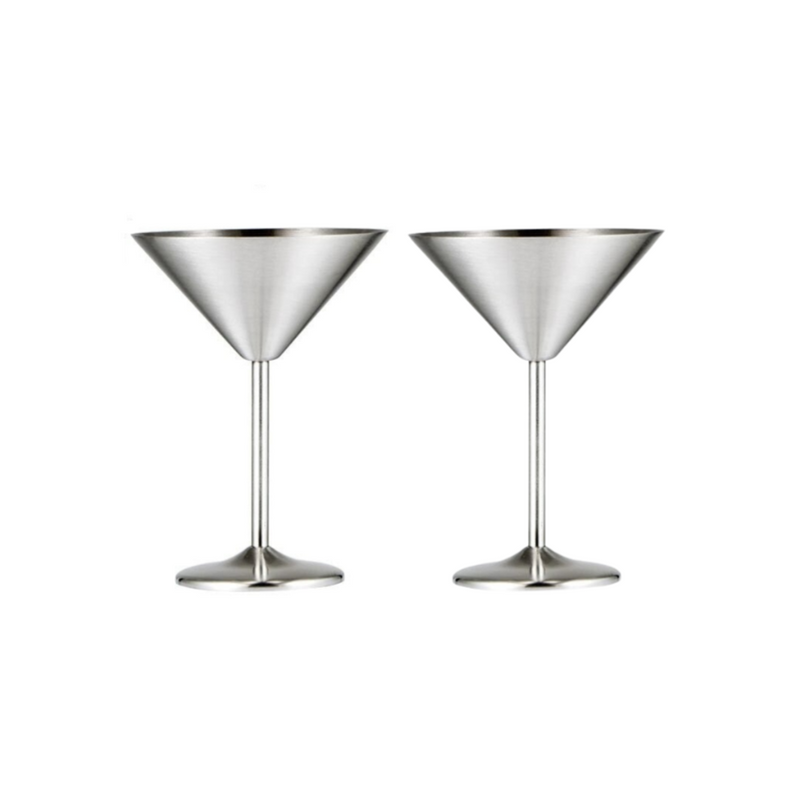 Stainless Steel Martini Glasses - The Stainless Sipper